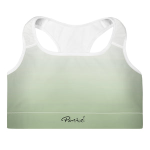 Zoya Padded Sports Bra Faded Green